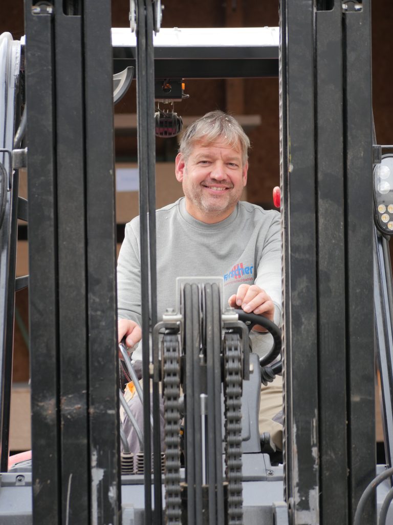 Schreiner Thomas Fetscher beim Stablerfahren